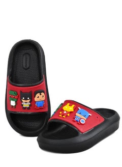 Buy Spiro Kids Unisex Slippers 2024 Black&Red in Egypt