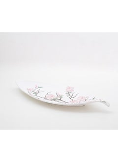 Buy Bright Designs Melamine Matt Leaf Serving Plate 
Set of 2 (L 36cm W 15cm) Cherry Blossom in Egypt