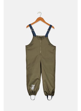 Buy Toddlers Boy Solid Rain Pants, Olive in UAE