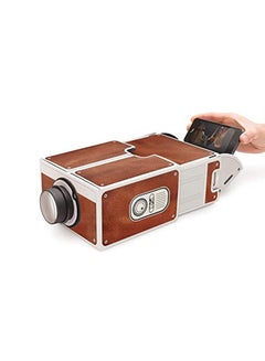 اشتري Portable Mini Cardboard Home Theatre Mobile Phone Cinema Projector for Android/ios Smartphone في الامارات