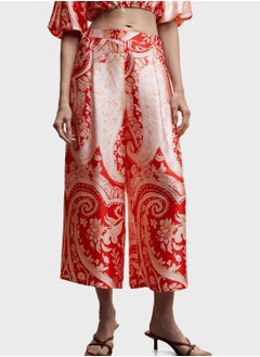 Buy Wide Leg Printed Pants in Saudi Arabia