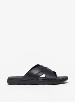 اشتري Men's Cross Strap Slip-On Sandals في الامارات