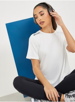 Buy Shoulder Seam Text Reflective Detail Top in Saudi Arabia