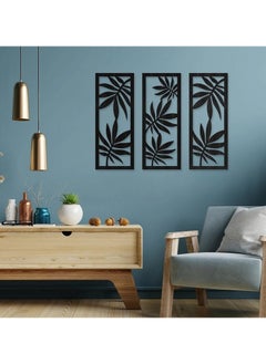 Buy Home gallery Leaf Wall Decoration - Set of 3 Each 80x30 in Egypt