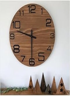 اشتري Home Gallery Brown wall Clock modern 40 cm في مصر