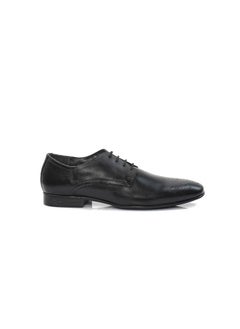 Buy Men's Business Formal Casual Leather Shoes Lace-Up Round Toe Fashion Oxford Shoes With Low Heel in UAE