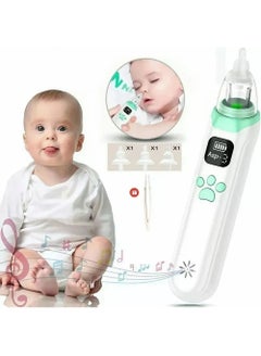 Buy Automatic Baby Nasal Aspirator Nasal Vacuum Cleaner For Infant Safety Electric Silent Cleaner - White/Green in Saudi Arabia