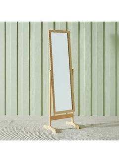 Buy Sana Wooden Frame Double Leg Floor Standing Mirror 122 x 37 cm in UAE