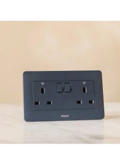 Buy Danube Home - Milano 13A Dual Switched Socket Mblk Ps (A63-C14 in UAE