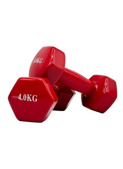 اشتري SportQ Dumbbells - 4 kg x 2, Non-slip Dumbbells for Men, Fitness Equipment for Home Gym and Strength Training في مصر