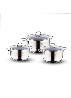 Buy Sofram stainless steel cookware set 6 pcs in Saudi Arabia