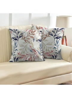 Buy Printed Linen Cushion Covers Set Of 2 Pcs in Egypt