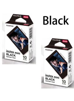 اشتري 20 Sheet Instax Mini Film Photo Paper Black For Camera Portrait Home Decor في السعودية