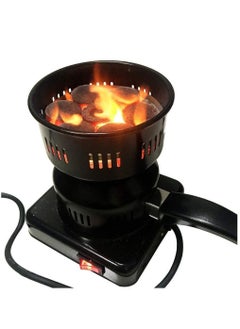 Buy Electric Charcoal Starter Fire Burner Stove Porcelain Coating Removable Handle for Boiler BBQ Coal Burner Black in Saudi Arabia