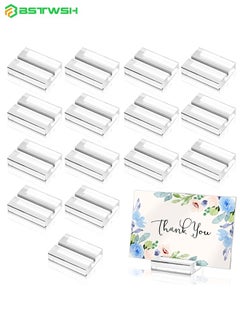 Buy 15 Pieces Acrylic Stands Clear Place Card Holders for Cards over 200gsm, 50*30*10mm Acrylic Sign Holders Table Number Stands Card Display Stand forWedding Party Events Office Business Meeting in Saudi Arabia