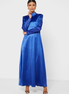 Buy High Neck Satin Dress in Saudi Arabia