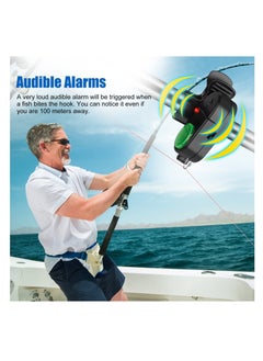 Buy 4 Pack Fishing Bite Alarm,Sensitive Electronic Fishing Bite Sound Alarm, Sound Bite Alert Bell with LED Lights Fishing Bells Clip On Fishing Rod for Daytime Night Carp Fishing Outdoor in UAE