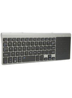 Buy 2.4G Wireless Keyboard with Touchpad, Ultra Compact All-In-One Media Keyboard Sensitive Trackpad Touch TV Keyboard Smart Power Saving Full Size Keyboard for TV-Connected Computer, Smart TV in UAE