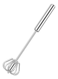 Buy Stainless Steel Semi-Automatic Egg Whisk Hand Push Rotary Whisk Blender Hand Push Mixer Stirrer for Blending Hand Push Rotary Whisk Blender in UAE