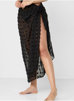 Buy Textured Beach Cover-up Skirt in Saudi Arabia