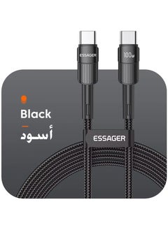 Buy Essager 3M100W C To C Type C Cable USB C PD Fast Charging, for iPad, iPhone 15&16, Mac Book Pro 2020, Huawei, Samsung, POCO, Realme, Xiaomi in Saudi Arabia