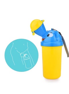 Buy Potty Portable Baby Child Kids Travel Hygienic Leak Proof Urinal Emergency Toilet for Camping Car Outside Park and Kid Toddler Pee Training Cute Duck Design 500ML in UAE