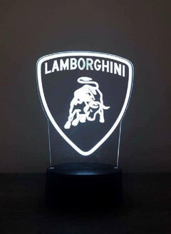 اشتري Lamborghini 3D LED Multicolor Night Light 7/16 Color Changing Touch Switch Table Desk Lamp في الامارات
