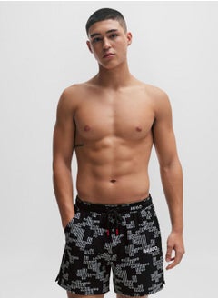 Buy Printed Drawstring Swimshorts in Saudi Arabia