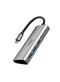 Buy Alpha 532ST 5 In 1 Multi-Function USB-C - Gray in UAE
