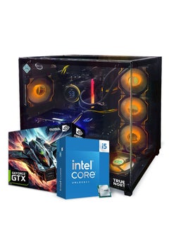 اشتري True Nort Gaming PC، معالج Intel Core i5-12400F، بطاقة رسومات GTX 1650، 16GB ذاكرة RAM، 512GB SSD + 1TB HDD، ويندوز 11 برو، هيكل أسود في الامارات