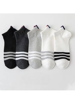 Buy Men Absorb Sweat and Deodorize Socks 5 Pairs High Quality Socks One Size Fits All in Saudi Arabia