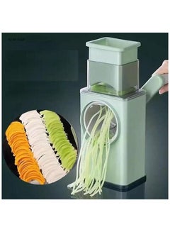 Buy New multifunctional manual vegetable and cheese grater with 3 stainless steel blades in Saudi Arabia