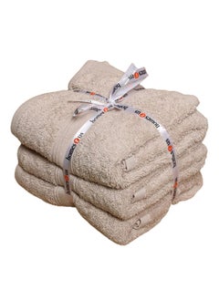 اشتري 3-Piece Cotton Hand Towel Set, Bone - 40x60 cm في الامارات