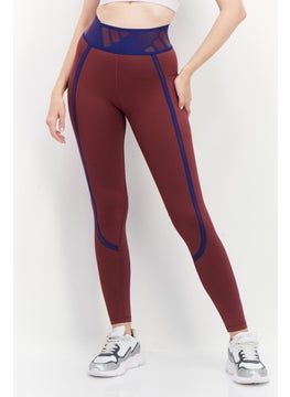 Buy Women Sportswear Fit Training Tights, Maroon in UAE