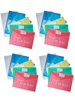 اشتري 24-Piece Clear Document Bag Assorted Colors في الامارات