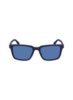 Buy FULL RIM BIO INJ-G820 MODIFIED RECTANGLE LACOSTE SUNS L6032S  5418 (424) MATTE BLUE in UAE