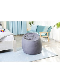 Buy Oxford Filled Bean Bag Grey 50x80x80 cm in UAE