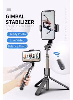 Buy 3-In-1 Phone Gimbal Stabilizer Black in Saudi Arabia