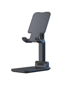 Buy Foldable Adjustable Desktop Cell Phone Holder for Office, Anti-Slip for Most Size Phones and Tablets Black in Saudi Arabia