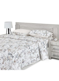 Buy Botanical Queen - Sized Comforter Set Beige - 230X220 Cm in UAE