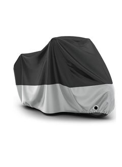 اشتري Waterproof Motorcycle Cover, Outdoor Motorcycle Cover Motorbike Cover, All Season Outdoor Protection, Motorcycle Garage Cover Winter-proof with 2 Windproof Buckles Lock Hole في الامارات