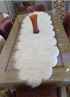 Buy Multi-use cloud runner, soft thick fur, size 150*40 cm, white colour in Egypt