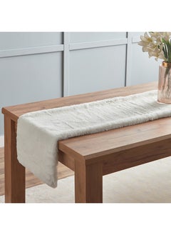 Buy Faux Rabbit Fur Table Runner 180x40 cm in Saudi Arabia