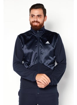 Buy Men Sportswear Fit Long Sleeve Training Tracksuit, Navy Blue in UAE