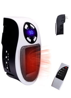 Buy In Heater for Indoor Use Fast Heating Wall Space Heater Low Wattage Heater with Thermostat Led Display for Home Office Bathroom Indoor Use in UAE