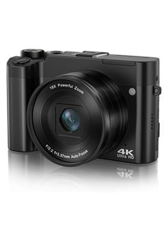 اشتري 2.8-inch Screen Dual Camera 64MP 4K Camera 16x Touchscreen Digital Camera with 32GB Card في السعودية