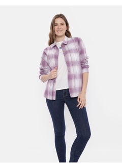 اشتري AE Long-Sleeve Plaid Button-Up Shirt في مصر