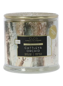 Buy No. 08 Cattleya Orchid Natural Wooden Wick Scented Jar Candle Multicolor 396 g in Saudi Arabia