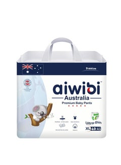 اشتري Aiwibi 40Count Premium Baby Diaper Pants 12-17 KG Super Soft and Breathable Baby Pants Diaper Ultra-thin Style Disposable Diaper Pants Size 5  (XL) في الامارات