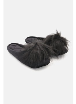 اشتري Women Slip On Slippers, Black في الامارات